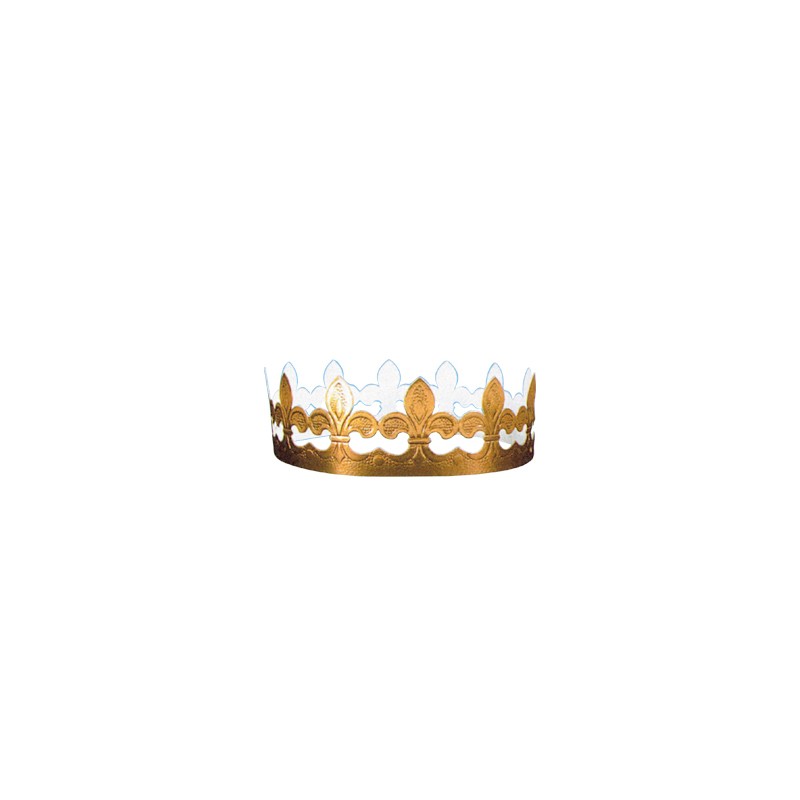 Couronne de roi or (x 100) - avec attache en carton - Mallard